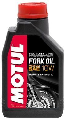 Масло трансмиссионное FORK OIL MEDIUM FACTORY LINE SAE 10W, 1 литр, (821601, 105925)