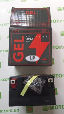 Мотоаккумулятор LP GEL GTZ7-S (MG LTZ7-S)12V, 6Ah, 113x70x105 мм, вес 2,3 кг