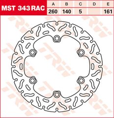LUCAS MST343RAC - Тормозной диск