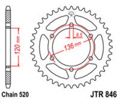 JT JTR857.39 - Звезда задняя