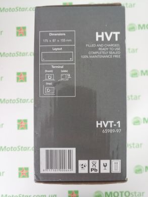 Мотоакумулятор LP HVT HVT-1 Аккумулятор для двигателей V-TWIN,12V,20Ah,CCA310,дл.:175,ш.:87,в.:155-запечатан, установка в не вер