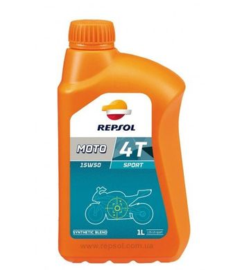 Масло моторное 4Т Repsol MOTO SPORT 4T 15W50, 1л (RP180M51)