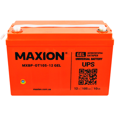 Аккумулятор MAXION BP OT 105 - 12 (1шт/ящ) GEL, 12V, 105Ah , 333x173x216 мм