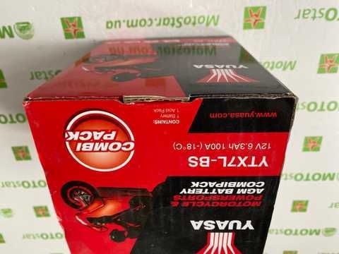 Купити YUASA YTX7L-BS Акумулятор 6,3 А/ч, 100 А, (-/+), 114х71х131