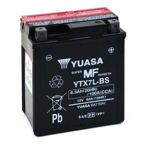 Купити YUASA YTX7L-BS Акумулятор 6,3 А/ч, 100 А, (-/+), 114х71х131