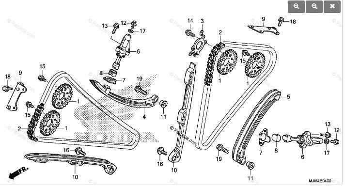 Ланцюг ГРМ HONDA VFR800 14401-MCW-003 (DIDSCR0412SV-132)
