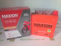 YTX7L-BS MAXION (GEL) Мото акумулятор гелевий, 12V, 7Ah, 113x70x132 мм