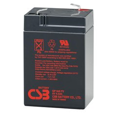 Аккумуляторная батарея CSB GP645, 6V 4.5Ah Q20