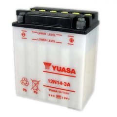 YUASA 12N14-3A Акумулятор 14 А/ч, 128 А, (-/+), 134х89х166 мм
