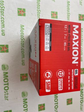 YTX7L-BS MAXION (GEL) Мото аккумулятор гелевый, 12V, 7Ah, 113x70x132 мм