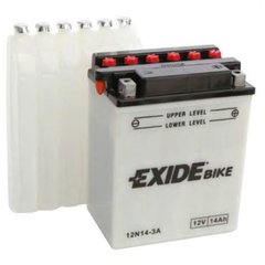 EXIDE 12N14-3A Мото аккумулятор 14 А/ч, 130 А, (-/+), 134х89х166 мм