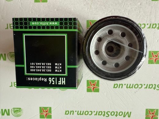 HIFLO HF156 - Фільтр масляний KTM ADVENTURE, DUKE, E, EGS, ENDURO, EXC, LC4, RALLY, SC, SMC, SMR, SX, SXC 350-690 1988-2011