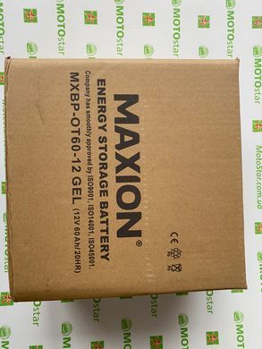 Акумулятор MAXION BP OT 60 - 12 GEL , 12V, 60Ah , 228x137x211 мм, вага 16,8кг