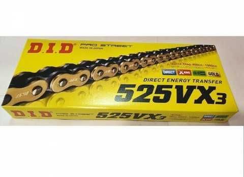 Купить Приводная цепь 525VX3 Gold DID 525VX3 G&B-106ZB - описание