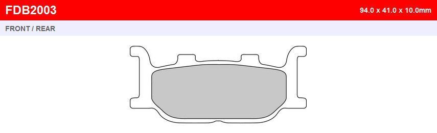 FE FDB2003ST - Тормозные колодки