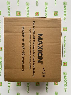 Тяговый аккумулятор Maxion MXBP 6-EVF-50 12V 50Ah, 223x121x174 мм, вес 13,83кг