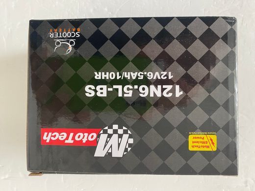 Акумулятор Kovi Max 300, 250 GNS 300, Shineray XY250GY-6C, X-Road, Exdrive ProFactory 300, MOTOTECH 12N6.5L-BS MF Gel 12V, 6,5 А/ч, 137х65х100 мм