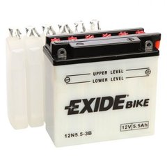 EXIDE 12N5,5-3B Мото аккумулятор 5,5 Aч, 45 A, (-/+), 136x61x131 мм