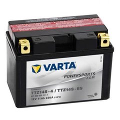 VARTA TTZ14S-4 / TTZ14S-BS Powersports Аккумулятор 11 А/ч, 230 А, (+/-), 150х87х110 мм
