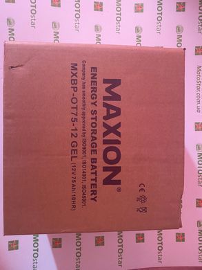 Акумулятор MAXION MXBP OT 75-12D gel , 12V, 75Ah , +/-, 260x168x212 мм вес 21.7кг