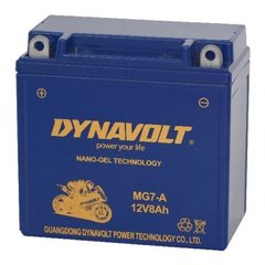 DYNAVOLT MG7-А Мото аккумулятор 8 А/ч, 85 А, 136х76х130 мм