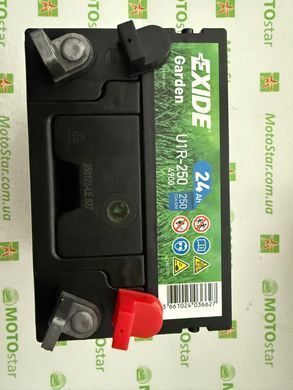 Акумуляторна батарея EXIDE U1R-250 24Ah 250A 197x132x186 +R (Garden) (U1R)