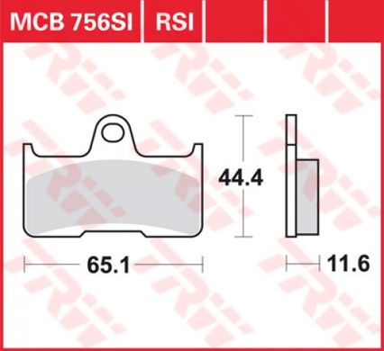 LUCAS MCB756SI - Тормозные колодки