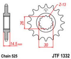 JT JTF1332.15 - Зірка передня