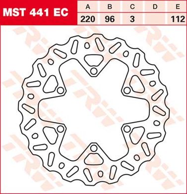 LUCAS MST441EC - Гальмівний диск