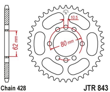 JTR808,52 Звезда задняя KAWASAKI KLX; SUZUKI DR, DR-Z, RM, RM-X, RM-Z, TSR 100-450 1979-2019