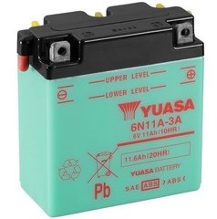 YUASA 6N11A-3A Мото аккумулятор 11 А/ч, (-/+), 122х62х131 мм