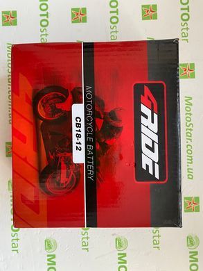 Аккумулятор CB18-12 4RIDE 12V 18Агод. 235А R+, 181x76x173мм, вес 5,85кг (GEL12-19 51913)