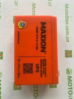 Промышленный аккумулятор MAXION BP OT 9.5 - 12 GEL 12V 9.5Ah, 151x65x94 мм, L+ (левый +) вес 2,4кг