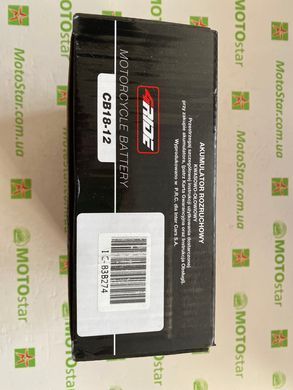 Аккумулятор CB18-12 4RIDE 12V 18Агод. 235А R+, 181x76x173мм, вес 5,85кг (GEL12-19 51913)