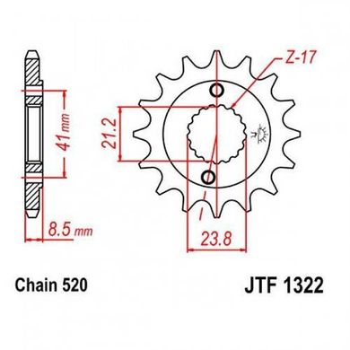 JT JTF1322.14 - Звезда передняя
