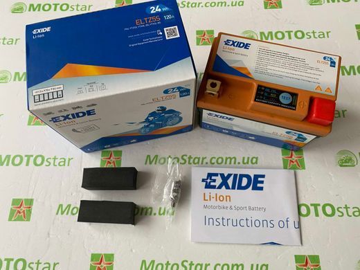 ELTZ5S - EXIDE - 2Ah (24WH) / 120A 12V P+ / Аккумулятор LI-ION