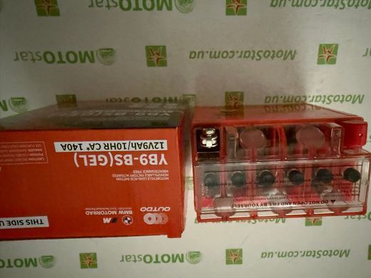 Outdo YB9-BS (12N9-BS, YB9-B, KG12N9-4B-BS, 12N9-4B-1) 12V 9 Ah.137x76x134 мм