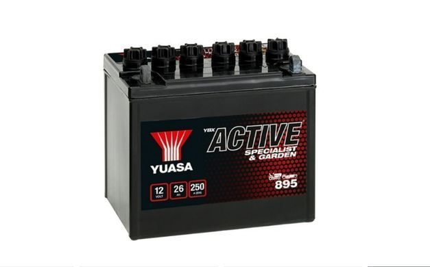 Аккумулятор YUASA 895 12В 26Агод. 250А R+ Не обслуживается 187x127x181мм (U1R)