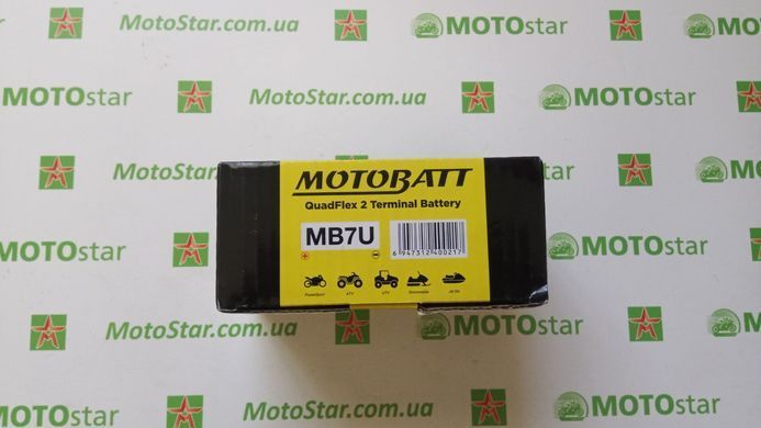 Motobatt MB7U Акумулятор 6,5 А/ч, 100 А, (+/-), 151x65x94 мм