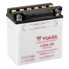 YUASA 12N9-3B Мото аккумулятор 9,5 А/ч, 85 А, (-/+), 135х75х139 мм