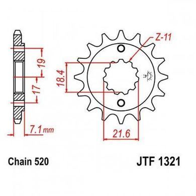 JT JTF1321.14 - Звезда передняя