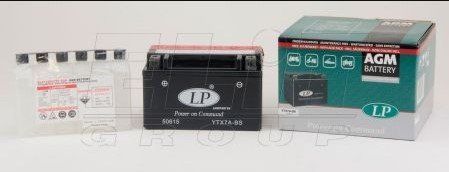 Мотоакумулятор LP AGM MB YTX7A-BS 12V,6Ah,д. 152, ш. 88, в.94, электролит в к-те, вес 2,7 кг