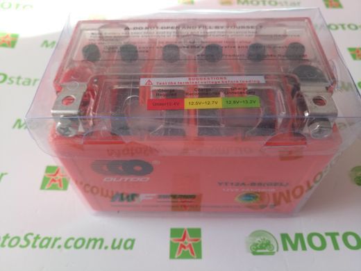 Outdo 9,5 Ah UTX12A-BS (GEL) YT12A-BS, (YTX9-BS) 175 А, (+/-), 150х87х105 мм