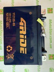 Аккумулятор YTZ12S-BS 4RIDE NANO GEL 12V 11.2Ah 210A L+, 150x86x110мм вес 3,2 кг