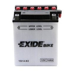 EXIDE EB14-B2 / YB14-B2 Аккумулятор 14 А/ч, 145 А, (+/-), 134x89x166 мм