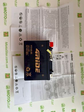 Акумулятор YTZ12S-BS 4RIDE NANO GEL 12V 11.2Ah 210A L+, 150x86x110мм, вага 3,2 кг