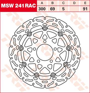 LUCAS MSW241RAC Р - Тормозной диск