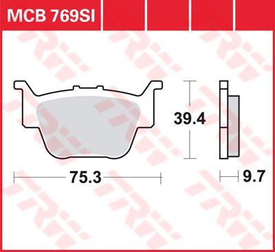 LUCAS MCB769SI - Тормозные колодки