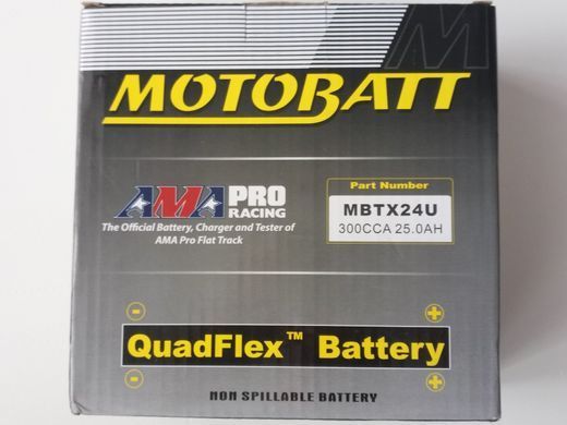 Motobatt MBTX24U Акумулятор 25 A/ч, 300 А, (+/-)(-/+), 205x87x162 мм