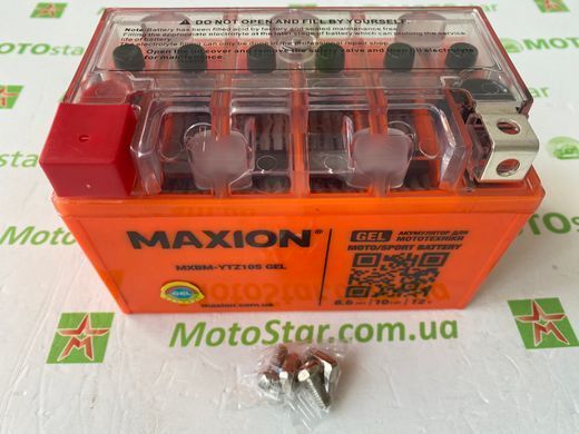 YTZ10S MAXION (GEL) Мото аккумулятор гелевый, 12V, 8,6Ah, 150x87x94 мм